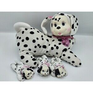 Puppy Surprise Dalmatian Dog Mom + Three Babies Jaxie Just Play 2016 Plush Toy